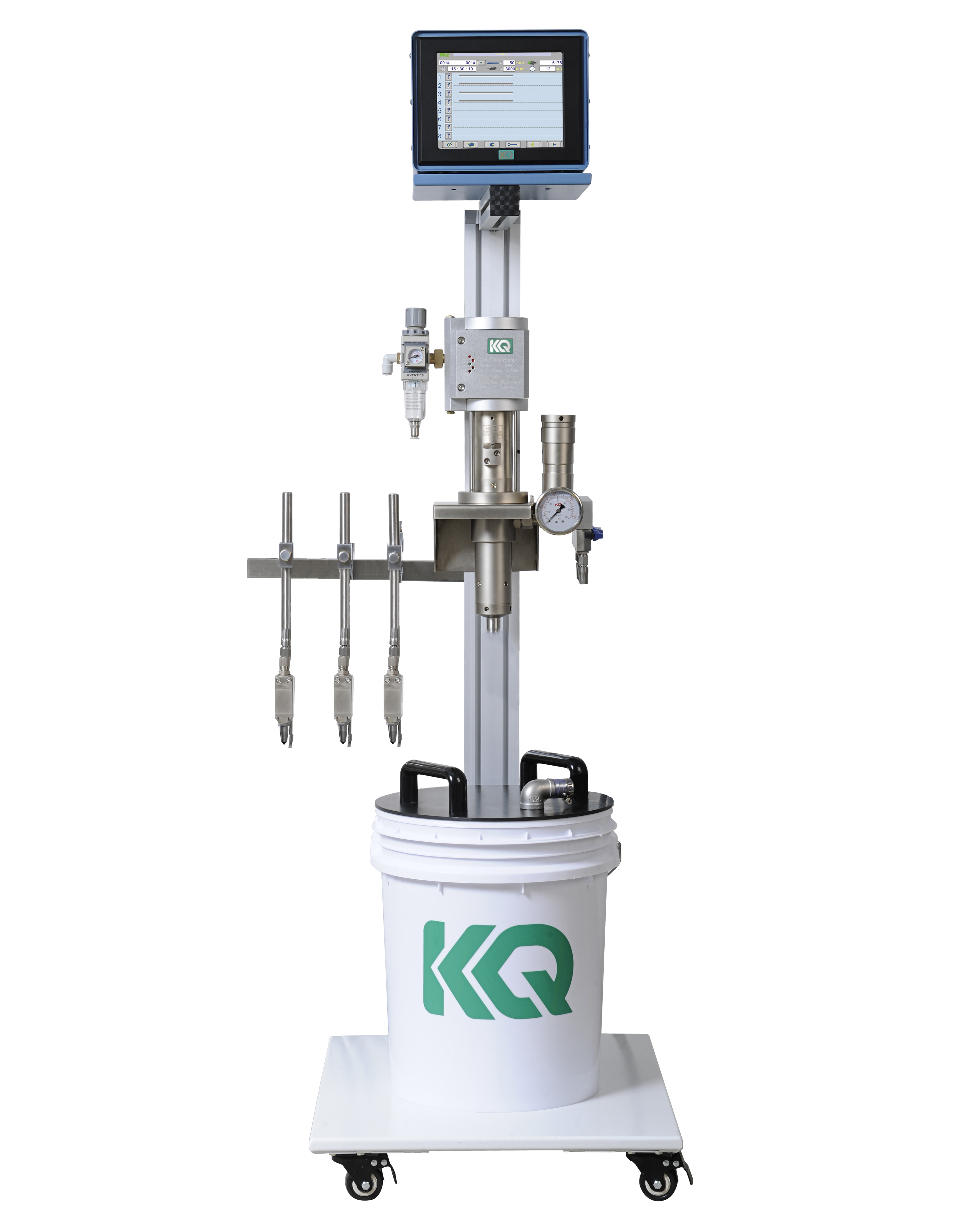 喷胶机四控三枪正面